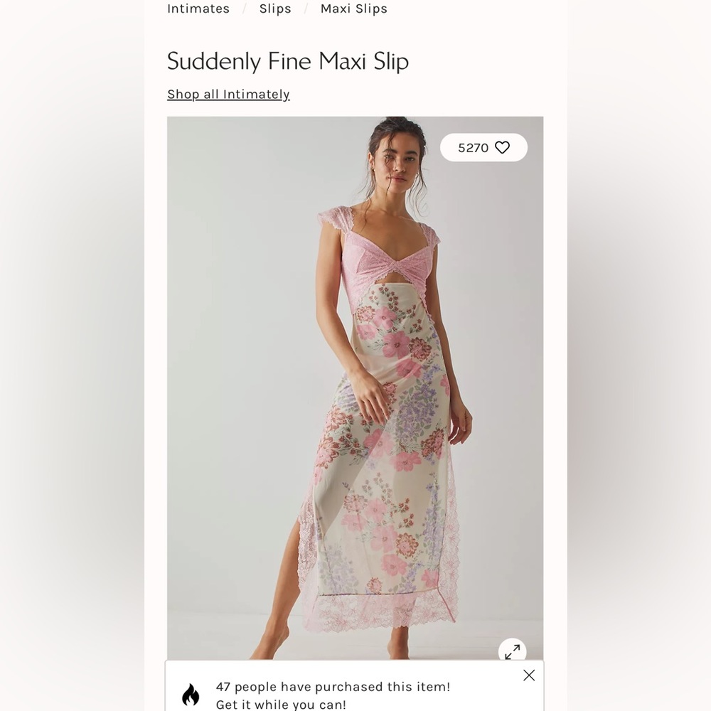 Suddenly Fine Slip Dress Free People